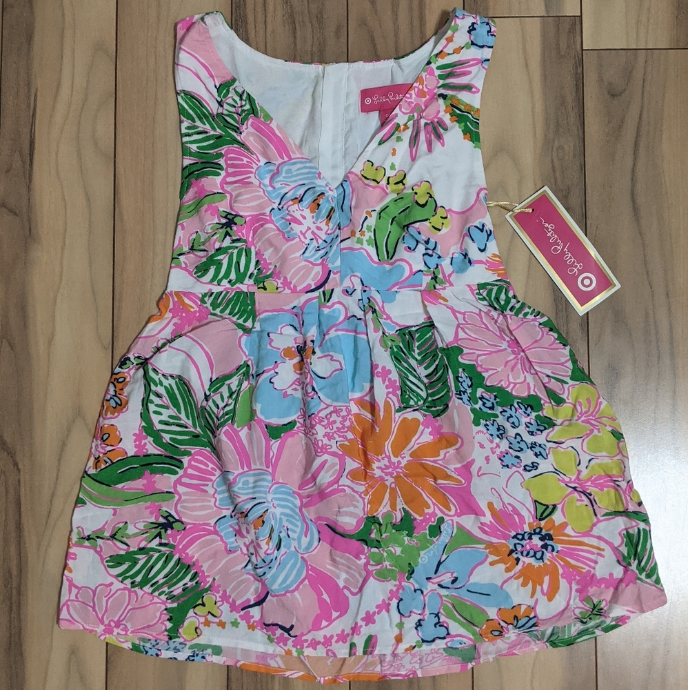NWT! Lilly Pulitzer Target Nosey Posey Floral Sleeveless Blouse Size Small